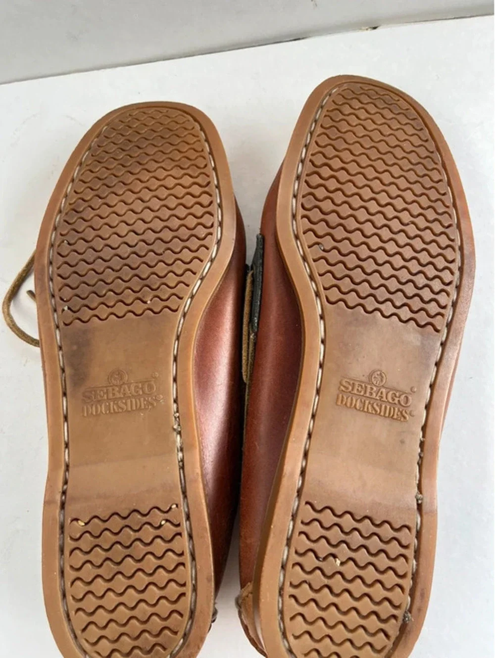 Sebago Dockside’s Spinnaker Dress Shoes size 8 Brown Light Loafers  LeatherUSA